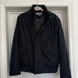 Michael Kors Men's Navy Jacket w/Hidden Hood Size Large Like New Never Worn